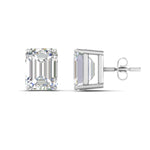 Load image into Gallery viewer, Emerald Cut Diamond Stud Earrings