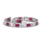 Load image into Gallery viewer, Emerald Cut Diamond Bezel Tennis Bracelet 10.50 Carat