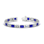 Load image into Gallery viewer, Emerald Cut Diamond Bezel Tennis Bracelet 10.50 Carat
