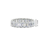 Load image into Gallery viewer, Emerald Cut Diamond Eternity Band 4 Carat