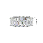 Load image into Gallery viewer, Emerald Cut Diamond Eternity Band 7 Carat