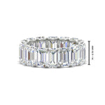 Load image into Gallery viewer, emerald-cut-diamond-eternity-band-9.50-carat-in-white-gold-FD-EWB10850-9.5CT-NL-WG