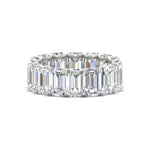 Load image into Gallery viewer, emerald-cut-diamond-eternity-band-9.50-carat-in-white-gold-FD-EWB10850-9.5CT-NL-WG