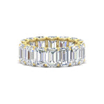 Load image into Gallery viewer, emerald-cut-diamond-eternity-band-9.50-carat-in-yellow-gold-FD-EWB10850-9.5CT-NL-YG
