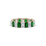 Load image into Gallery viewer, Emerald Cut Diamond Eternity Band 4 Carat