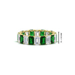 Load image into Gallery viewer, Emerald Cut Diamond Eternity Band 4 Carat