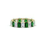 Load image into Gallery viewer, Emerald Cut Diamond Eternity Band 4 Carat