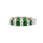 Load image into Gallery viewer, Emerald Cut Diamond Eternity Band 5 Carat