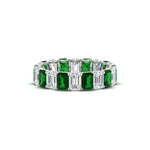 Load image into Gallery viewer, Emerald Cut Diamond Eternity Band 5 Carat
