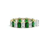 Load image into Gallery viewer, Emerald Cut Diamond Eternity Band 5 Carat