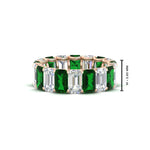 Load image into Gallery viewer, Emerald Cut Diamond Eternity Band 7 Carat