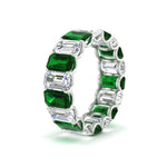 Load image into Gallery viewer, Emerald Cut Diamond Eternity Band 7 Carat