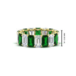 Load image into Gallery viewer, Emerald Cut Diamond Eternity Band 7 Carat