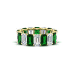 Load image into Gallery viewer, Emerald Cut Diamond Eternity Band 7 Carat