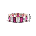 Load image into Gallery viewer, Emerald Cut Diamond Eternity Band 7 Carat