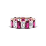 Load image into Gallery viewer, Emerald Cut Diamond Eternity Band 7 Carat