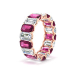 Load image into Gallery viewer, Emerald Cut Diamond Eternity Band 7 Carat