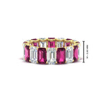Load image into Gallery viewer, Emerald Cut Diamond Eternity Band 7 Carat
