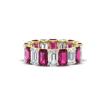Load image into Gallery viewer, Emerald Cut Diamond Eternity Band 7 Carat