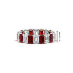 Load image into Gallery viewer, Emerald Cut Diamond Eternity Band 4 Carat