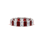 Load image into Gallery viewer, Emerald Cut Diamond Eternity Band 4 Carat
