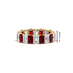 Load image into Gallery viewer, Emerald Cut Diamond Eternity Band 4 Carat