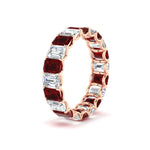 Load image into Gallery viewer, Emerald Cut Diamond Eternity Band 5 Carat