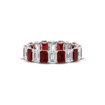 Load image into Gallery viewer, Emerald Cut Diamond Eternity Band 5 Carat