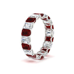 Load image into Gallery viewer, Emerald Cut Diamond Eternity Band 5 Carat
