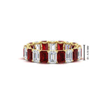 Load image into Gallery viewer, Emerald Cut Diamond Eternity Band 5 Carat