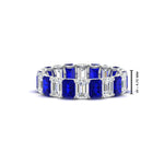 Load image into Gallery viewer, Emerald Cut Diamond Eternity Band 5 Carat
