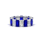 Load image into Gallery viewer, Emerald Cut Diamond Eternity Band 7 Carat