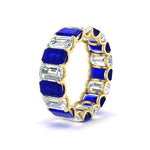 Load image into Gallery viewer, Emerald Cut Diamond Eternity Band 7 Carat