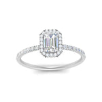 Load image into Gallery viewer, emerald-cut-diamond-halo-petite-engagement-ring-in-white-gold-FD8523EMRANGLE3-NL-WG