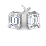 Load image into Gallery viewer, Emerald Cut Diamond Stud Earrings