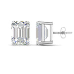 Load image into Gallery viewer, Emerald Cut Diamond Stud Earrings
