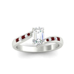 Load image into Gallery viewer, emerald-cut-diamond-swirl-channel-set-ruby-wedding-ring-in-white-gold-FDENS4028EMRGRUDRANGLE5-NL-WG_1f39e987-ccff-4bd3-87e4-988161b1cead.jpg?v=1754996059