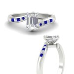 Load image into Gallery viewer, emerald-cut-diamond-swirl-channel-set-sapphire-wedding-ring-in-white-gold-FDENS4028EMRGSABLANGLE3-NL-WG_63a50f02-12db-48f6-af32-004e8e298d4b.jpg?v=1754996054