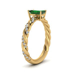 Load image into Gallery viewer, emerald-cut-emerald-twisted-engagement-ring-in-yellow-gold-FD9127EMRGEM-NL-YG-GS.jpg