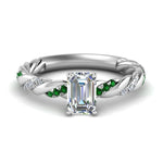 Load image into Gallery viewer, emerald-cut-emerald-twisted-vine-engagement-ring-in-white-gold-FD9127EMRGEMGR-NL-WG