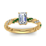 Load image into Gallery viewer, emerald-cut-emerald-twisted-vine-engagement-ring-in-yellow-gold-FD9127EMRGEMGRANGLE5-NL-YG