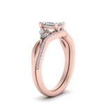 Load image into Gallery viewer, emerald-cut-engagement-ring-with-diamond-band-in-rose-gold-FD8300EMB3-NL-RG.jpg