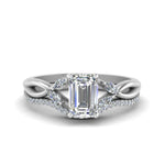 Load image into Gallery viewer, emerald-cut-engagement-ring-with-diamond-band-in-white-gold-FD8300EMB3-NL-WG.jpg