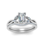 Load image into Gallery viewer, emerald-cut-engagement-ring-with-diamond-band-in-white-gold-FD8300EMB3-NL-WG.jpg