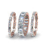 Load image into Gallery viewer, emerald-cut-eternity-band-with-matching-baguette-and-round-in-18K-rose-gold-FD8331BANGLE2-NL-RG