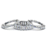 Load image into Gallery viewer, emerald-cut-eternity-band-with-matching-baguette-and-round-in-18K-white-gold-FD8331BANGLE1-NL-WG