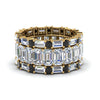 Load image into Gallery viewer, emerald-cut-eternity-band-with-matching-baguette-and-round-with-black-diamond-in-18K-yellow-gold-FD8331BGBLACK-NL-YG_ba3fd608-ca3a-4ce7-948c-5c536f6eed03