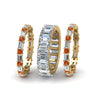 Load image into Gallery viewer, emerald-cut-eternity-band-with-matching-baguette-and-round-with-orange-sapphire-in-14K-yellow-gold-FD8331BGSAORANGLE2-NL-YG_12349f62-11ed-45de-82d2-28b418c6c9e0