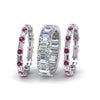 Load image into Gallery viewer, emerald-cut-eternity-band-with-matching-baguette-and-round-with-with-pink-sapphire-in-14K-white-gold-FD8331BGSADRPIANGLE2-NL-WG_454d32bb-bb6c-4d65-b5ef-2a334ab6e5bd