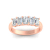 Load image into Gallery viewer, emerald-cut-five-stone-diamond-band-2-carat-in-rose-gold-fdwb8008emangle5-2.00ct-nl-rg